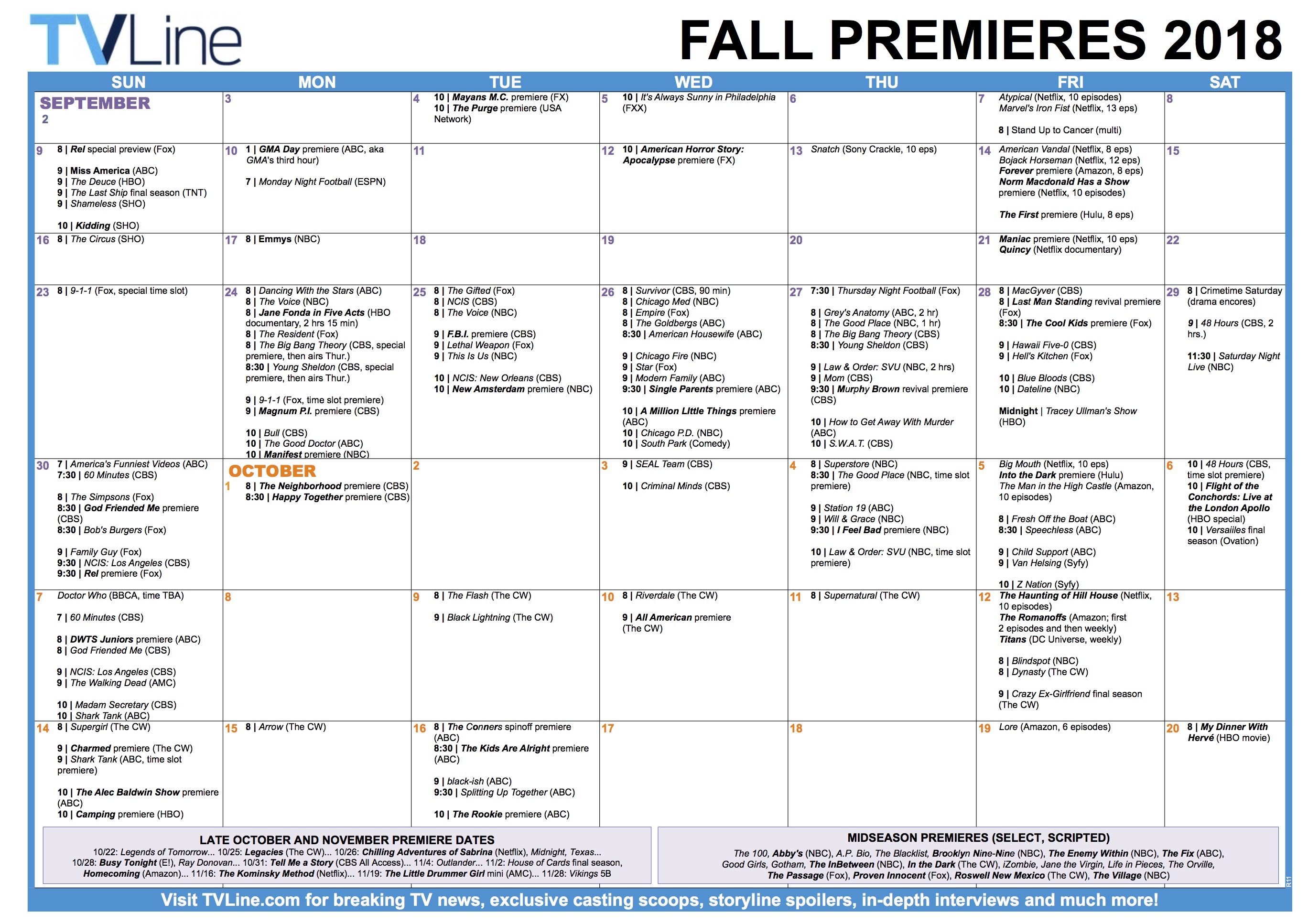 Fall TV Premiere Week! Blog Magic 94.9